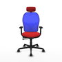 PIQUERAS Y CRESPO Silla de oficina Jorquera Rojo/Azul