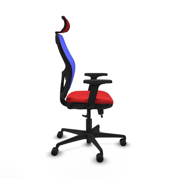 PIQUERAS Y CRESPO Silla de oficina Jorquera Rojo/Azul