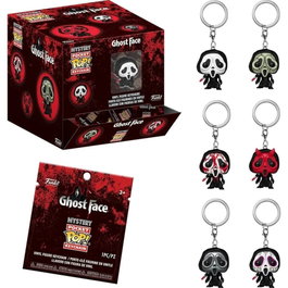 Funko Expositor de 12 Llaveros Pocket POP! Ghost Face Scream