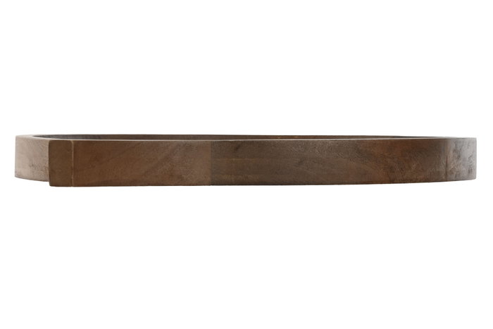 DKD Home Decor Set de 3 Centros de Mesa de Mango Negro, Marrón y Marrón Claro