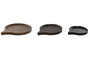 DKD Home Decor Set de 3 Centros de Mesa de Mango Negro, Marrón y Marrón Claro