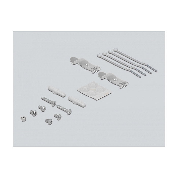 DeLOCK Panel de conexiones Keystone 4 puertos Negro Metal | Ref. Delock Keystone Patchpanel