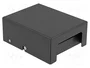 DeLOCK Panel de conexiones Keystone de 4 puertos negro
