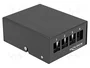 DeLOCK Panel de conexiones Keystone de 4 puertos negro