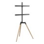 GEMBIRD Soporte para TV TVS-65S-01 para 65 pulgadas, Negro, Madera