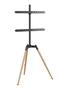 GEMBIRD Soporte para TV TVS-65S-01 para 65 pulgadas, Negro, Madera
