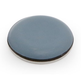 HERRAJES ALK Reto Deslizante Redondo Base Ptef Con Adhesivo Ø25 mm (Caja) Set de 200 Unidades 595.81