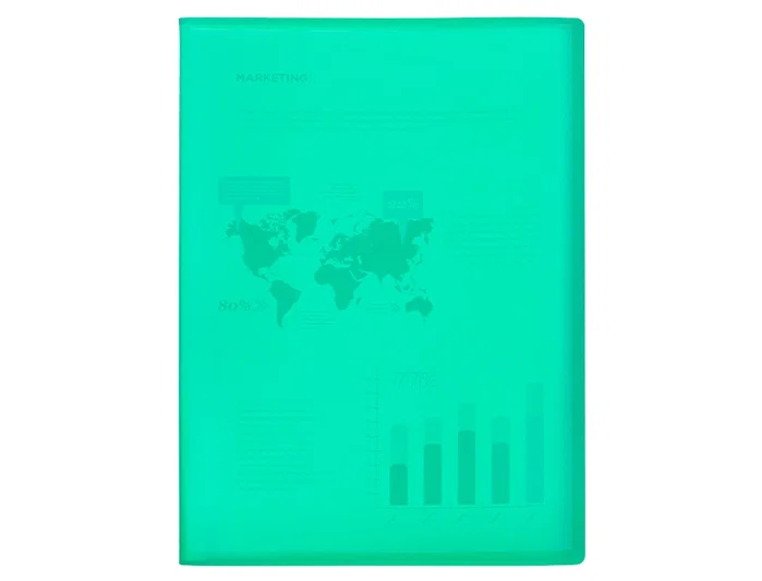 Liderpapel Carpeta de escaparate con 40 fundas DIN A4 Verde manzana Liderpapel Carpeta de escaparate con 40 fundas DIN A4 Verde manzana