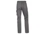 Deltaplus Pantalón de trabajo Stretch Panostyle Gris/Negro Talla S Cintura Elástica 5 Bolsillos 260g/m²
