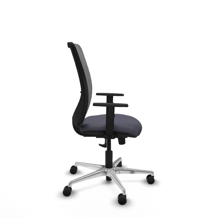 PIQUERAS Y CRESPO Silla de oficina Zulema con mecanismo Sincro, Gris