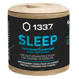 1337 PHARMA Sleep 60 Cápsulas | Valeriana, Melatonina, Amapola, Vitamina B6 para un Sueño Natural y Reparador