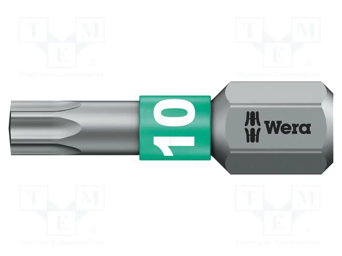 WERA Punta de destornillador Torx® TX10 BiTorsion 1/4 pulgada WERA Punta de destornillador Torx® TX10 BiTorsion 1/4 pulgada