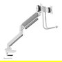 Neomounts Brazo de Monitor para 2 Pantallas DS75-450WH2, 17-32 Pulgadas, 8kg por Pantalla, Resorte de Gas, Blanco