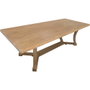 DKD Home Decor Mesa Comedor Minimal bs1c25 Olmo Macizo Natural 100 x 76 x 240 cm