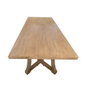DKD Home Decor Mesa Comedor Minimal bs1c25 Olmo Macizo Natural 100 x 76 x 240 cm