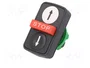 SCHNEIDER ELECTRIC Interruptor Triple Harmony XB5 22mm Blanco/Rojo/Negro
