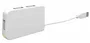 Approx APPHT4W Hub USB 2.0 de 4 Puertos 480 Mbps, Plug and Play, Con Cable Integrado y LED, Blanco