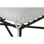 DKD Home Decor Reposapiés de Metal y Poliéster Negro 70x45x43 cm