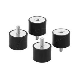 DeLOCK 60822 Kit de montaje con amortiguadores de vibración M8 x 1,25 mm