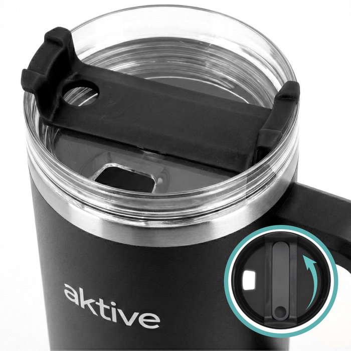 AKTIVE Vaso Térmico de Acero Inoxidable