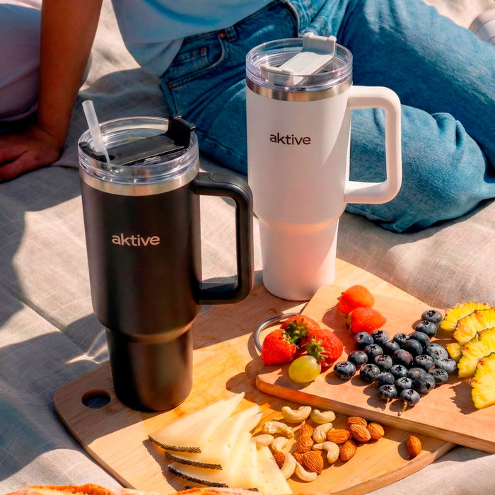 AKTIVE Vaso Térmico de Acero Inoxidable