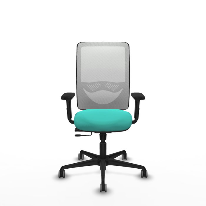 PIQUERAS Y CRESPO Silla de oficina Zulema con mecanismo Sincro/Traslack, Turquesa y Blanco PIQUERAS Y CRESPO Silla de oficina Zulema con mecanismo Sincro/Traslack, Turquesa y Blanco