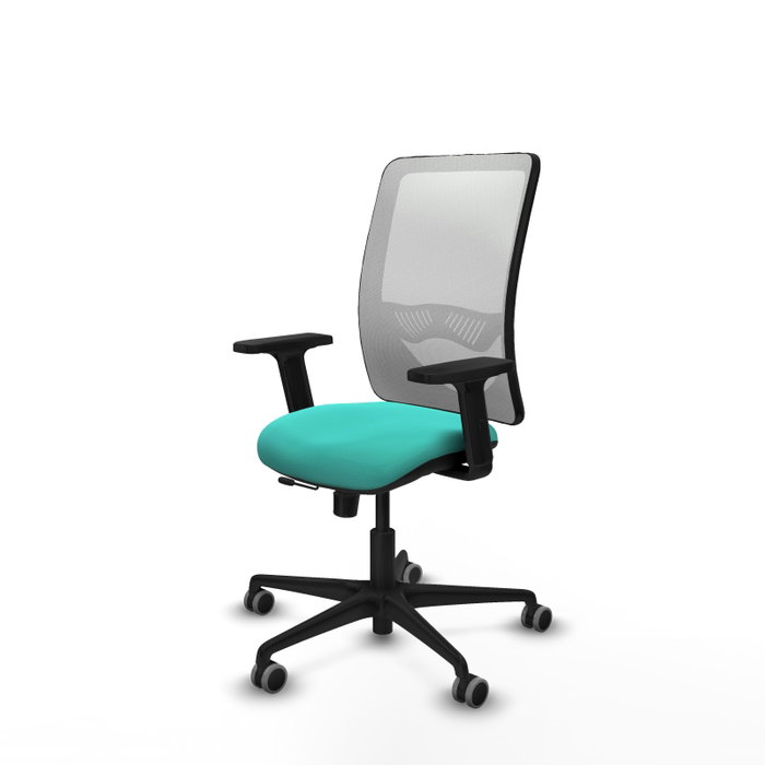 PIQUERAS Y CRESPO Silla de oficina Zulema con mecanismo Sincro/Traslack, Turquesa y Blanco PIQUERAS Y CRESPO Silla de oficina Zulema con mecanismo Sincro/Traslack, Turquesa y Blanco
