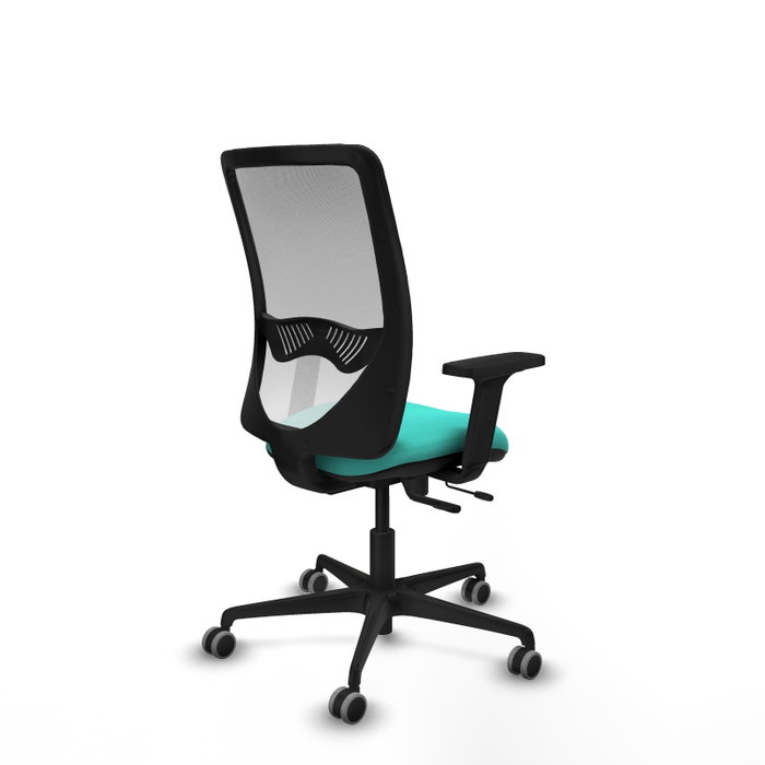 PIQUERAS Y CRESPO Silla de oficina Zulema con mecanismo Sincro/Traslack, Turquesa y Blanco PIQUERAS Y CRESPO Silla de oficina Zulema con mecanismo Sincro/Traslack, Turquesa y Blanco