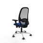 PIQUERAS Y CRESPO Silla de oficina Cilanco Azul y Gris con Mecanismo Sincro