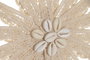 DKD Home Decor Set de 5 Decoraciones de Pared de Rafia y Yute