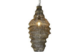 DKD Home Decor Gold lights Lámpara de Techo Moderna Metálica Dorada 36 x 36 x 68 cm