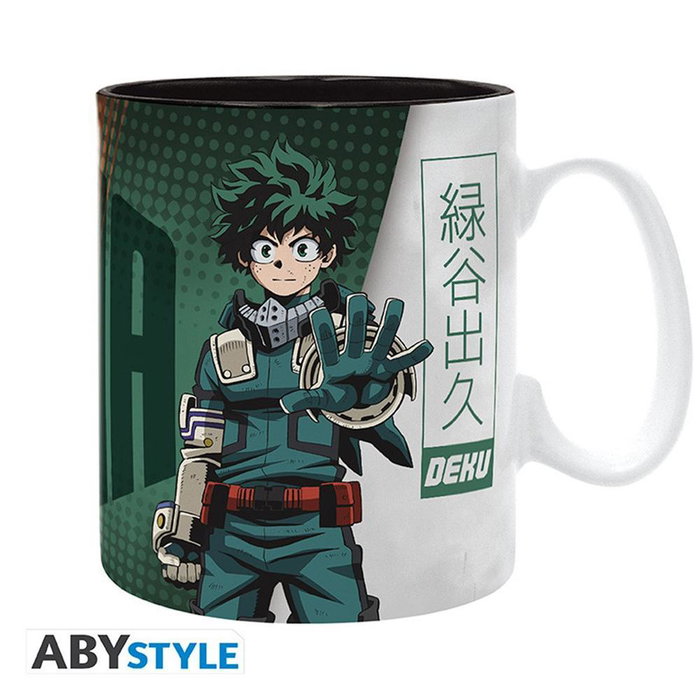 Abystyle Taza My Hero Academia Deku y Dynamight de Cerámica 460 ml con Licencia Oficial y Caja Expositora Abystyle Taza My Hero Academia Deku y Dynamight de Cerámica 460 ml con Licencia Oficial y Caja Expositora