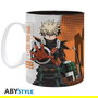 Abystyle - Taza My Hero Academia Deku & Dynamight, 460 ml, Diseño Sublimado, Licencia Oficial, Personajes Deku Bakugo, Coleccionable, Cerámica, Apta Microondas y Lavavajillas