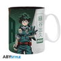 Abystyle - Taza My Hero Academia Deku & Dynamight, 460 ml, Diseño Sublimado, Licencia Oficial, Personajes Deku Bakugo, Coleccionable, Cerámica, Apta Microondas y Lavavajillas
