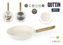 Inde Sartén 24 cm Aluminio Fundido Compatible con Inducción Modelo Daisy Quttin (6 Unidades)