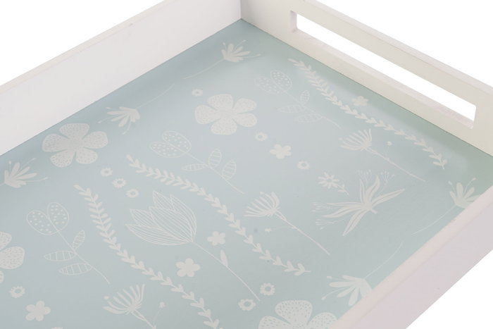 DKD Home Decor Set de 3 Bandejas MDF Surtidas 40x30x5 cm