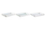 DKD Home Decor Set de 3 Bandejas MDF Surtidas 40x30x5 cm