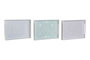 DKD Home Decor Set de 3 Bandejas MDF Surtidas 40x30x5 cm