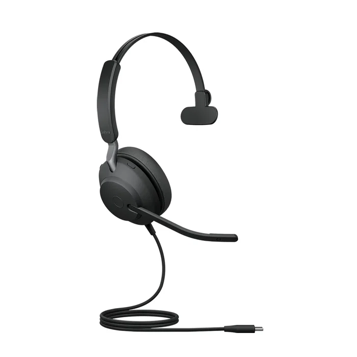 Jabra Evolve2 40 SE Auriculares Alámbrico Diadema USB-C para Llamadas y Música con Cancelación Pasiva de Ruido Negro Jabra Evolve2 40 SE Auriculares Alámbrico Diadema USB-C para Llamadas y Música con Cancelación Pasiva de Ruido Negro