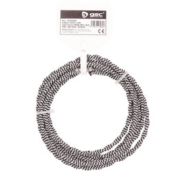 GSC Evolution Cable textil trenzado 2,5M (2x0.75mm) Negro/Blanco