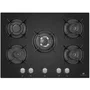 Continental Edison Tabla de 5 fuegos en vidrio negro