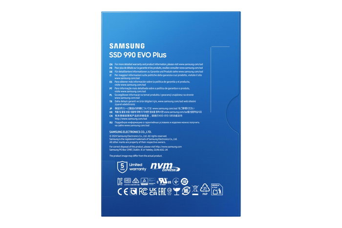 Samsung 990 EVO Plus 2 TB M.2 NVMe Samsung 990 EVO Plus 2 TB M.2 NVMe