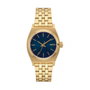 NIXON Reloj Analógico A11301931 con Esfera Azul y Caja Dorada