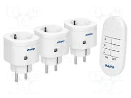 ORNO Tomacorriente de red Schuko blanco