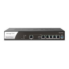 DrayTek Vigor 2962 Router de Negocio con 2.5 Gigabit Ethernet, 4 Puertos LAN, VPN de 200 Túneles, Firewall, USB, Montaje en Rack, Negro/Blanco