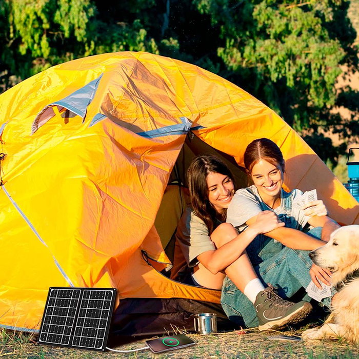 Logilink Paneles Solares Plegables 7W Cargador Solar USB-A IP65