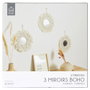 Home Deco Factory JGO. 3 ESPEJOS BOHO H.28 CM