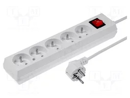 JONEX Prolongador de alimentación blanco 10m