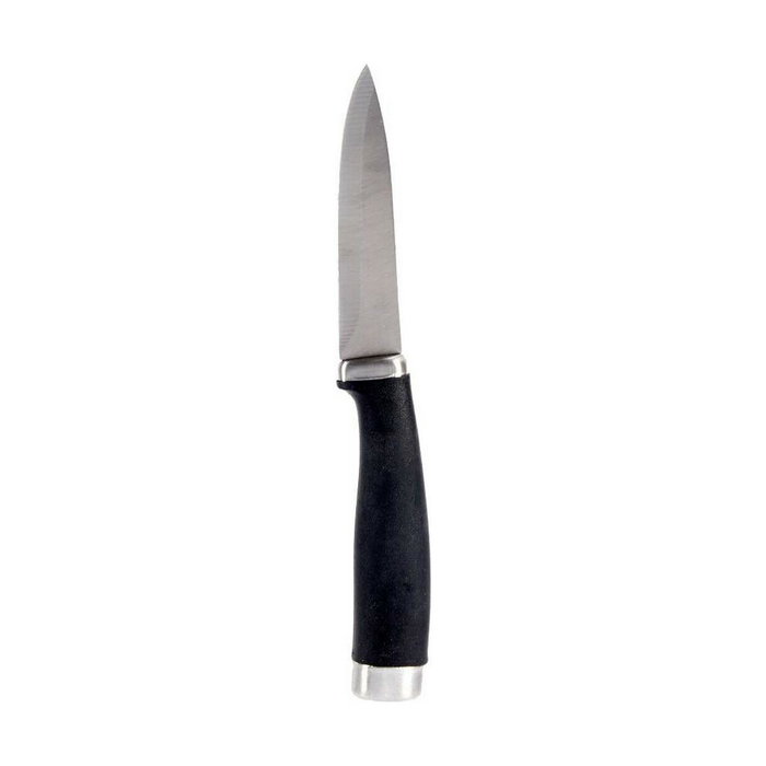 Cuchillo Pelador Kinvara Negro Plateado Acero Inoxidable Plástico 2,5 x 20 x 1,5 cm 20 x 1,5 x 2,5 cm (12 Unidades)