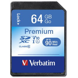 Verbatim Tarjeta Premium SDXC 64GB Clase 10